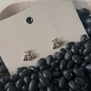 Small Sterling Silver Bumble Bee Studs